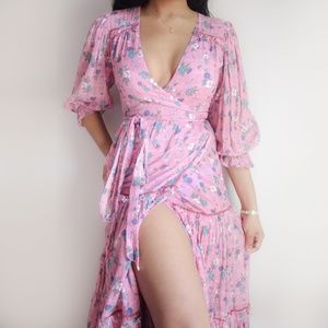 RESERVED LoveShackFancy Stormi Wrap Dress